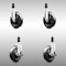 Service Caster 5 Inch 316SS Soft Rubber Swivel 1-1/8 Inch Expanding Stem Caster Brake SCC, 2PK SCC-SS316EX20S514-SRS-2-TLB-2-118 - alternate 1